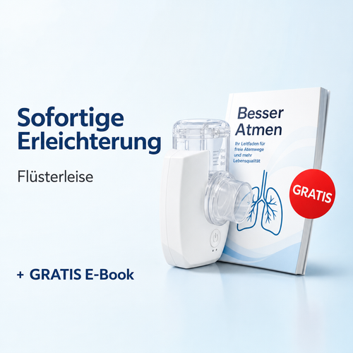 Sinazem® Tragbarer Mesh-Vernebler – Flüsterleise, für Kinder & Erwachsene